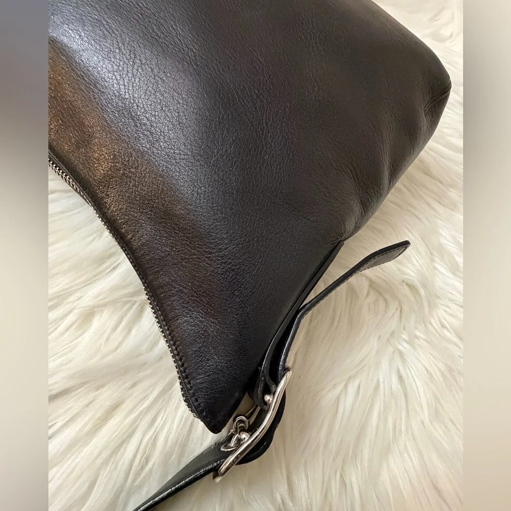 Vintage Coach #Black Crossbody Bag